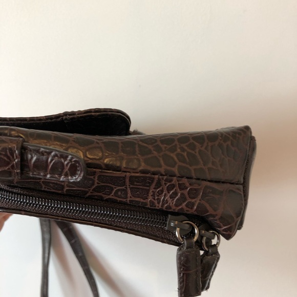 Nine West NWOT Earth Brown Vegan Reptile Snake - Picture 3 of 9